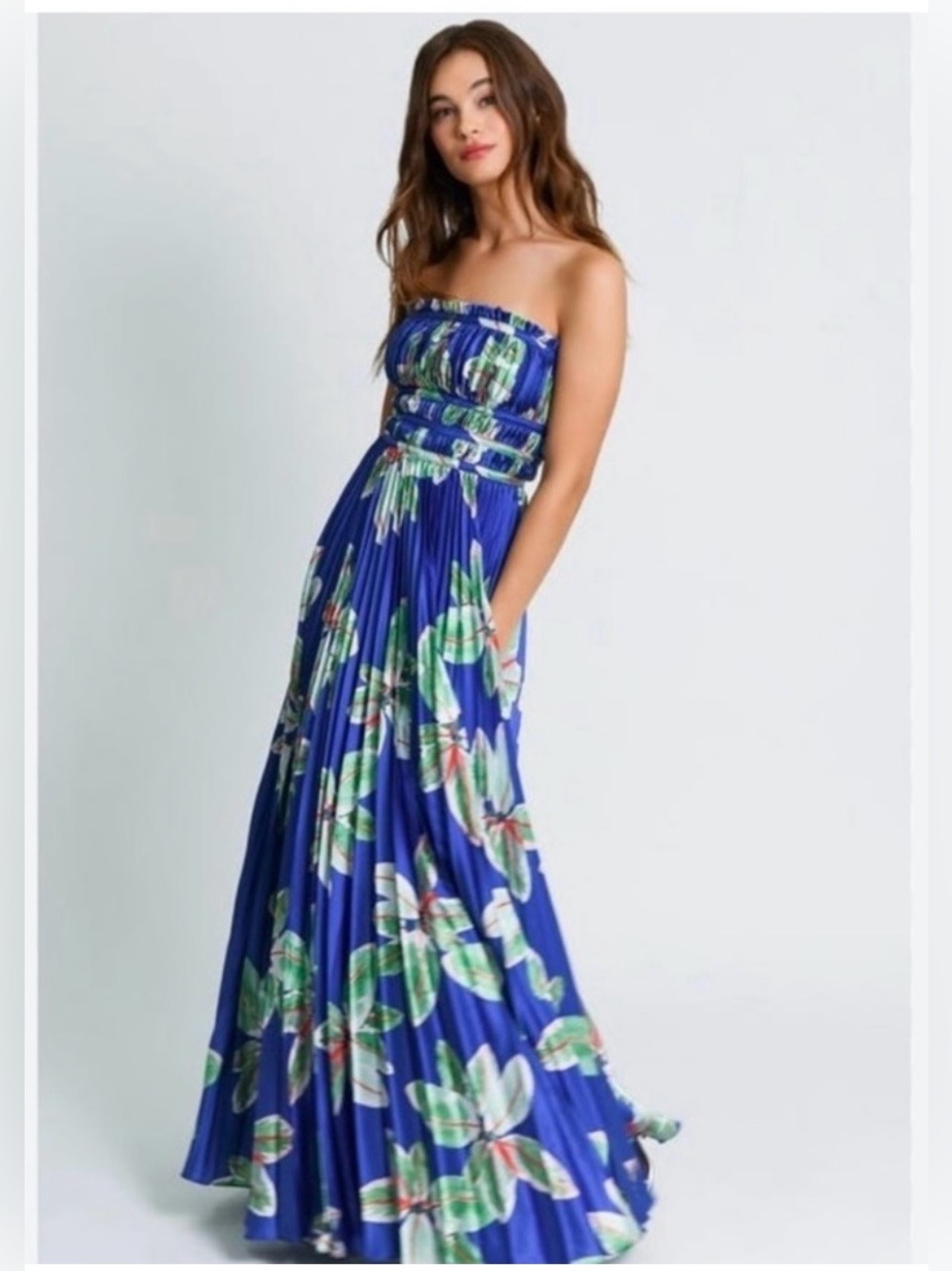 Hutch Sabina floral tiered gown